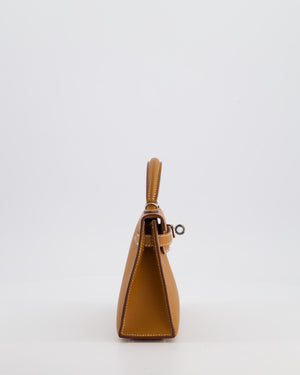 Hermès Mini Kelly II 20 Bag in Gold Epsom Leather with Palladium Hardware