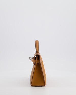 Hermès Mini Kelly II 20 Bag in Gold Epsom Leather with Palladium Hardware