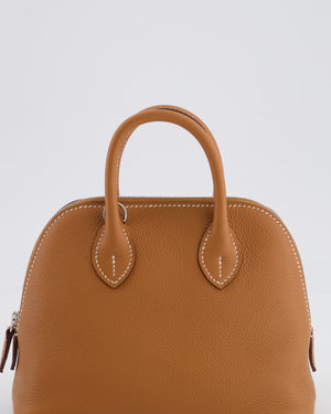 *RARE* Hermès Bolide 1923 Mini Bag in Gold Evercolour Leather with Palladium Hardware