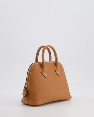 *RARE* Hermès Bolide 1923 Mini Bag in Gold Evercolour Leather with Palladium Hardware