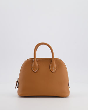 *RARE* Hermès Bolide 1923 Mini Bag in Gold Evercolour Leather with Palladium Hardware