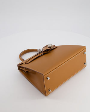 Hermès Kelly 25 Sellier Bag in Gold Epsom Leather with Palladium Hardware