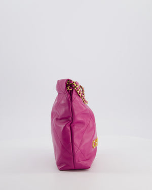 Chanel Magnolia Pink Mini 22 Bag in Calfskin Leather with Brushed Gold Hardware