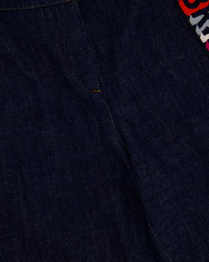 Chanel Dark Indigo "Gabrielle Coco" Straight Leg Jeans Size FR 40 (UK 12)