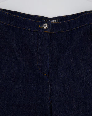 Chanel Dark Indigo "Gabrielle Coco" Straight Leg Jeans Size FR 40 (UK 12)