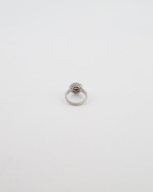Van Cleef & Arpels Perlee Couleurs Ring in 18K White Gold & Turquoise Cabochon Stone