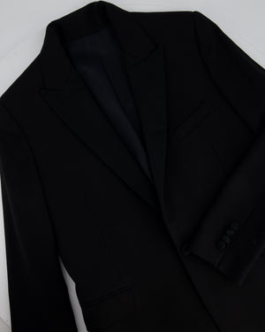 Celine Black Blazer with Satin Lapel Size FR 36 (UK 8)