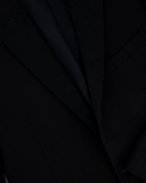 Celine Black Blazer with Satin Lapel Size FR 36 (UK 8)