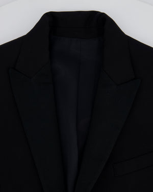 Celine Black Blazer with Satin Lapel Size FR 36 (UK 8)