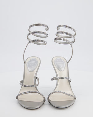 Rene Caovilla Cleo Silver High Sandal Size EU 37