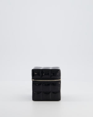 *RARE* Chanel 2002/2003 Black Patent Rubik Cube in Patent Calfskin Leather with Silver Hardware