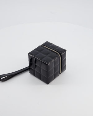 *RARE* Chanel 2002/2003 Black Patent Rubik Cube in Patent Calfskin Leather with Silver Hardware