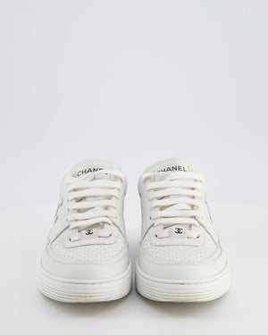 Chanel 23S White Trainers with CC Logo Detail Size EU 39