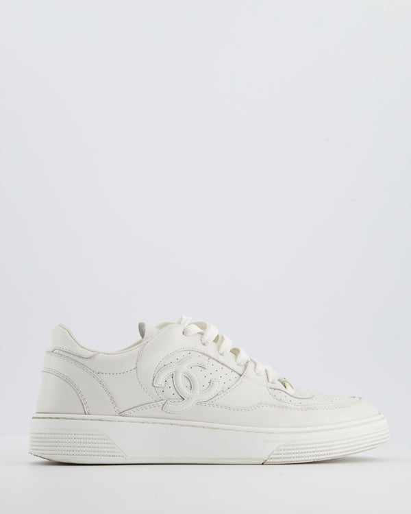 Chanel 23S White Trainers with CC Logo Detail Size EU 39