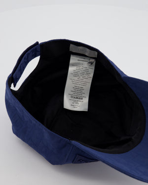 Christian Dior Blue Oblique Cap with Logo Size L