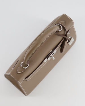 Hermès Kelly 25 Sellier Bag in Etoupe Epsom Leather with Palladium Hardware