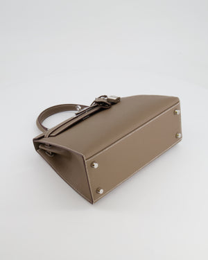 Hermès Kelly 25 Sellier Bag in Etoupe Epsom Leather with Palladium Hardware