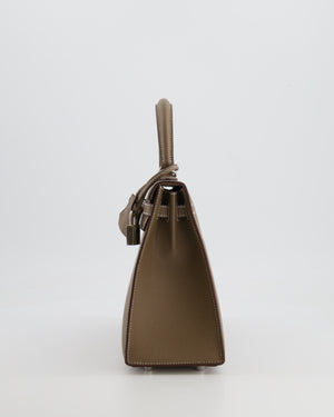 Hermès Kelly 25 Sellier Bag in Etoupe Epsom Leather with Palladium Hardware