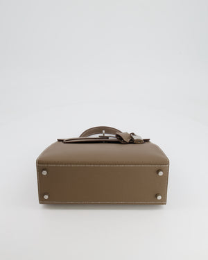 Hermès Kelly 25 Sellier Bag in Etoupe Epsom Leather with Palladium Hardware