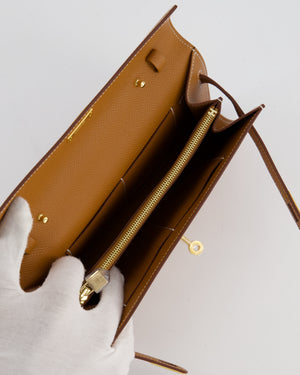 Hermès Kelly To Go Bag in Gold Epsom Leather with Gold Hardware