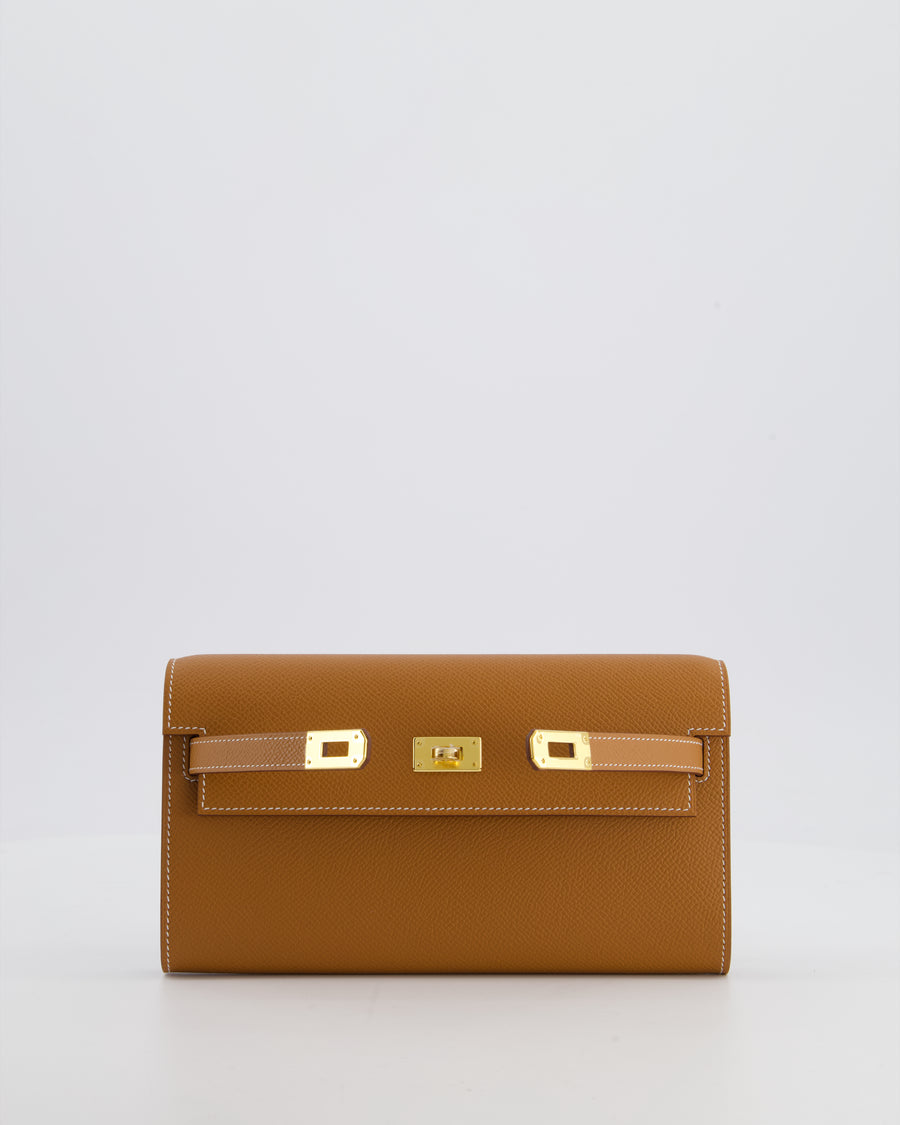 Hermès Kelly To Go Bag in Gold Epsom Leather with Gold Hardware