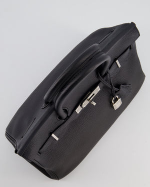 *RARE* Hermès Birkin 30 Retourne Bag in Noir Togo Leather with Palladium Hardware