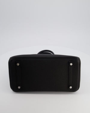 *RARE* Hermès Birkin 30 Retourne Bag in Noir Togo Leather with Palladium Hardware