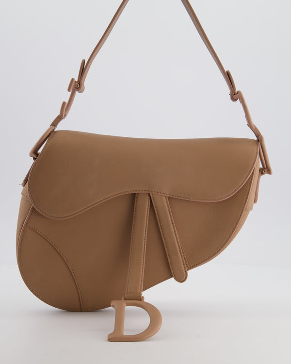 *FIRE PRICE* Christian Dior UltraMatte Blush Saddle Bag in Calfskin Leather