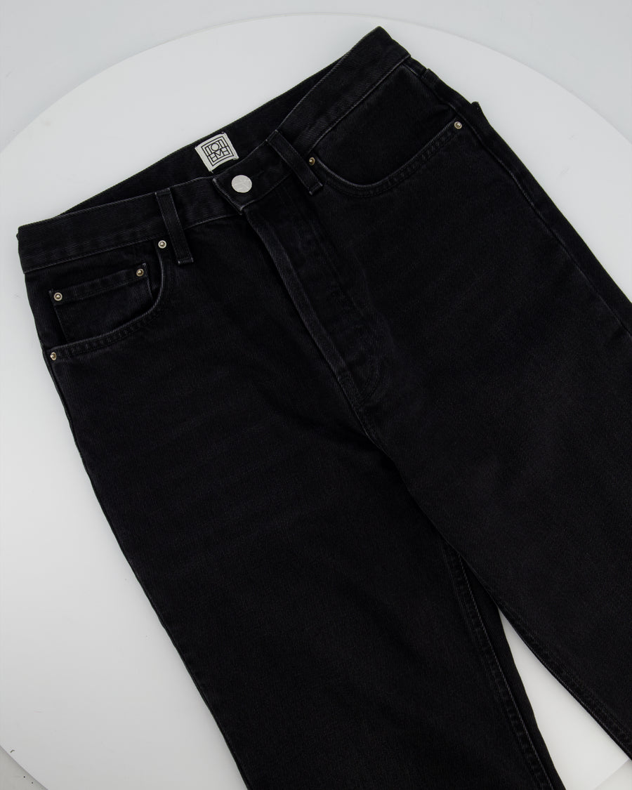 Toteme Black Cotton Straight Denim Jeans Size 27/32