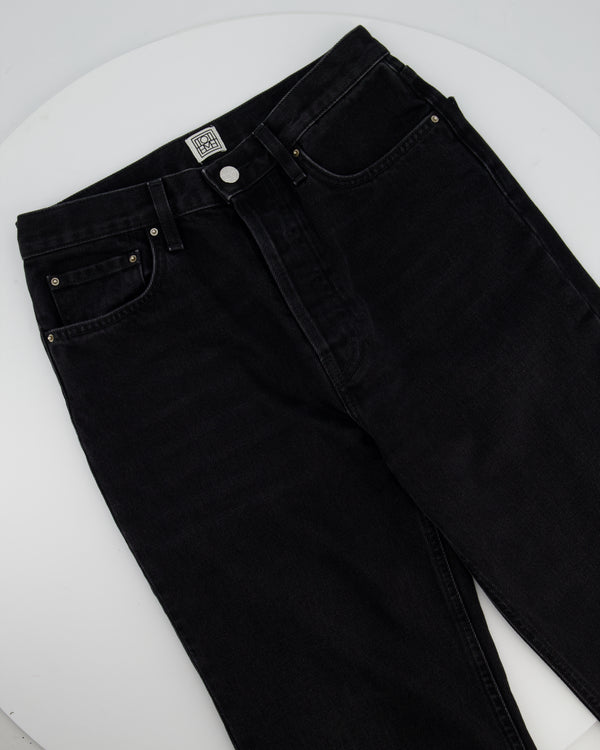 Toteme Black Cotton Straight Denim Jeans Size 27/32