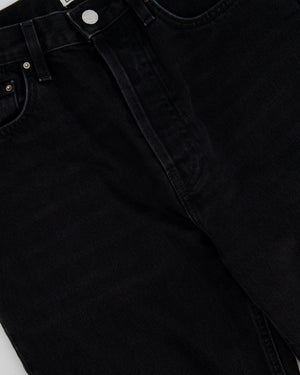 Toteme Black Cotton Straight Denim Jeans Size 27/32