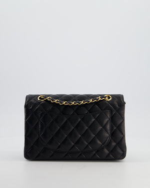 Chanel Black Small Classic Double Flap Bag in Caviar Leather with Gold Hardware