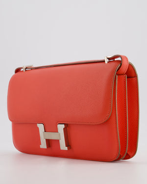 Hermès Constance Elan Bag in Rose Jaipur Epsom Leather with Palladium Hardware