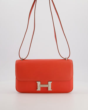 Hermès Constance Elan Bag in Rose Jaipur Epsom Leather with Palladium Hardware