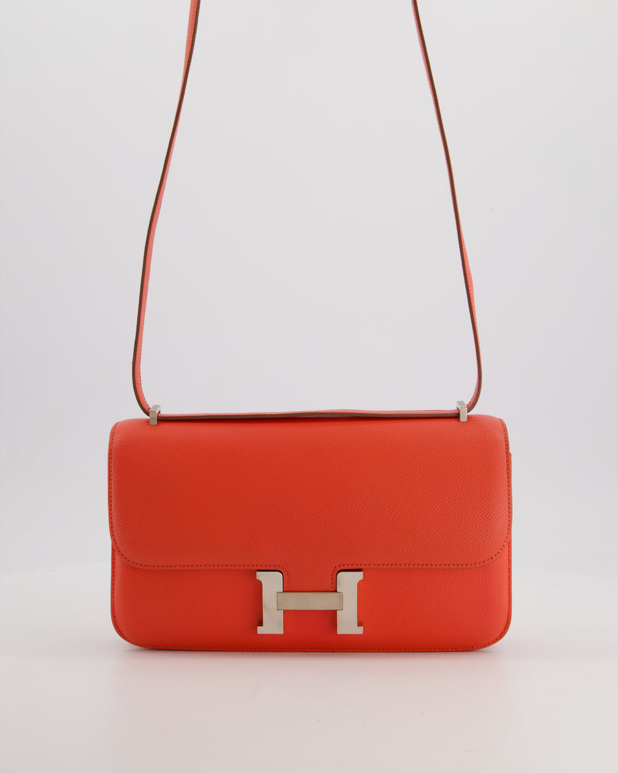 Hermès Constance Elan Bag in Rose Jaipur Epsom Leather with Palladium Hardware