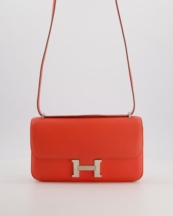 Hermès Constance Elan Bag in Rose Jaipur Epsom Leather with Palladium Hardware