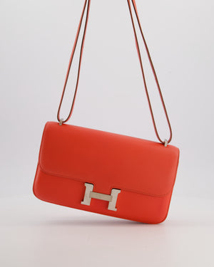 Hermès Constance Elan Bag in Rose Jaipur Epsom Leather with Palladium Hardware