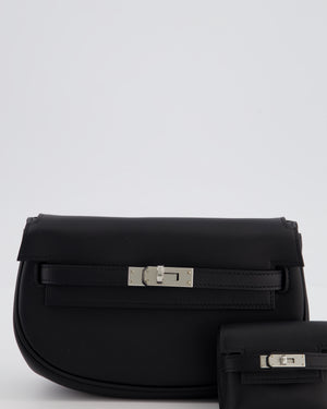 *NEW RELEASE* Hermès Kelly Moove Bag in Noir Swift Leather with Palladium Hardware