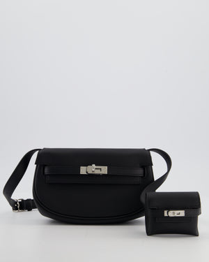 *NEW RELEASE* Hermès Kelly Moove Bag in Noir Swift Leather with Palladium Hardware