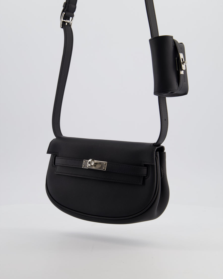 *NEW RELEASE* Hermès Kelly Moove Bag in Noir Swift Leather with Palladium Hardware