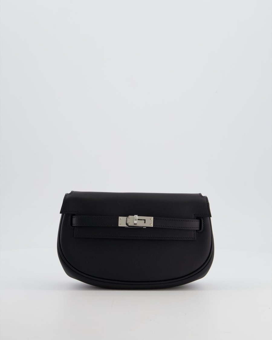 *NEW RELEASE* Hermès Kelly Moove Bag in Noir Swift Leather with Palladium Hardware
