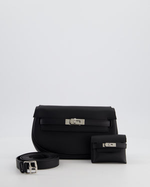 *NEW RELEASE* Hermès Kelly Moove Bag in Noir Swift Leather with Palladium Hardware