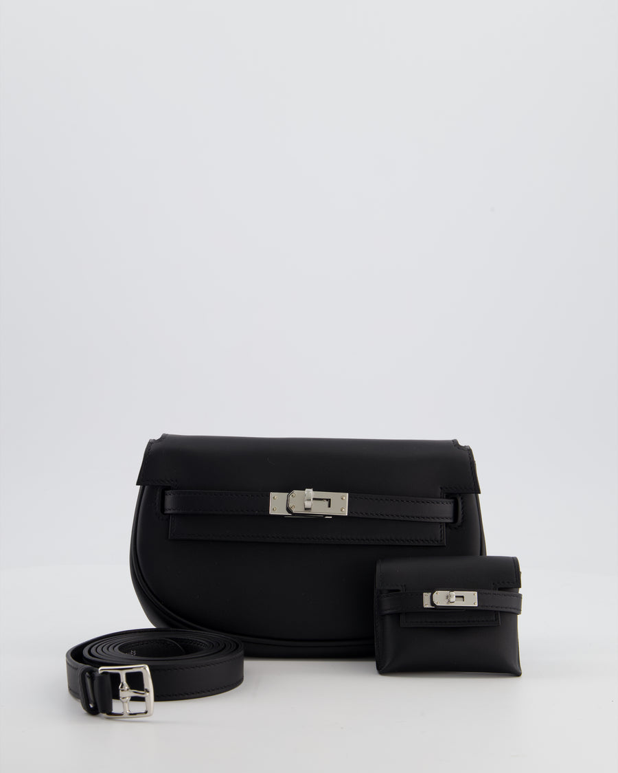 *NEW RELEASE* Hermès Kelly Moove Bag in Noir Swift Leather with Palladium Hardware