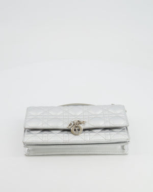 Christian Dior Silver Iridescent My Dior Mini Bag with Silver Hardware