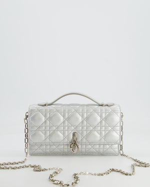 Christian Dior Silver Iridescent My Dior Mini Bag with Silver Hardware
