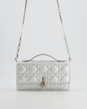 Christian Dior Silver Iridescent My Dior Mini Bag with Silver Hardware
