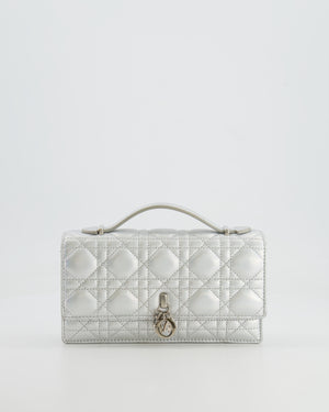 Christian Dior Silver Iridescent My Dior Mini Bag with Silver Hardware