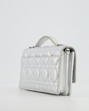 Christian Dior Silver Iridescent My Dior Mini Bag with Silver Hardware