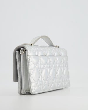 Christian Dior Silver Iridescent My Dior Mini Bag with Silver Hardware