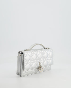 Christian Dior Silver Iridescent My Dior Mini Bag with Silver Hardware